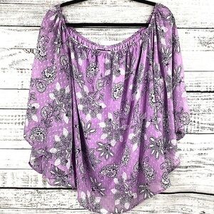 LANE BRYANT PLUS SIZE 18 20 PURPLE FLORAL TOP SUMMER BLOUSE GUC
FALL SPRING